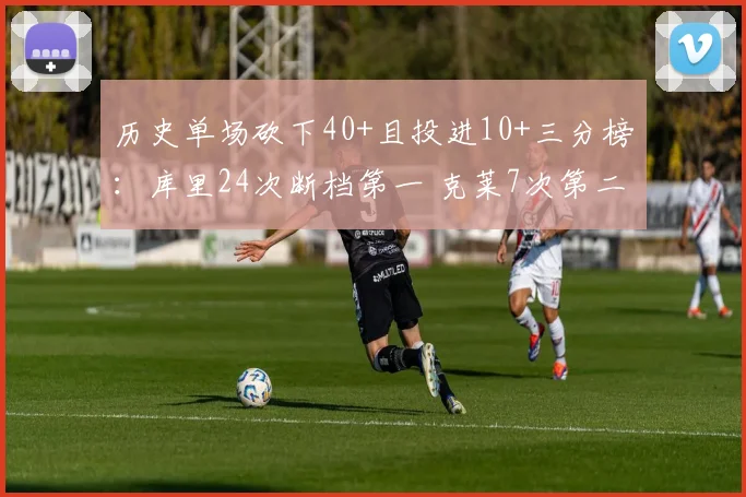 历史单场砍下40+且投进10+三分榜：库里24次断档第一 克莱7次第二